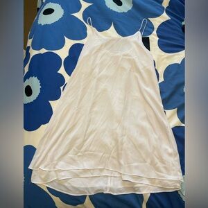 Silky white dress